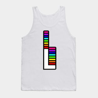 Rainbow Letter, L Tank Top